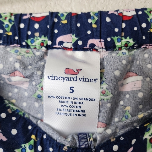 VINEYARD VINES Holiday Christmas Santa Hat lounge sleep pants size S‎ - Picture 3 of 4